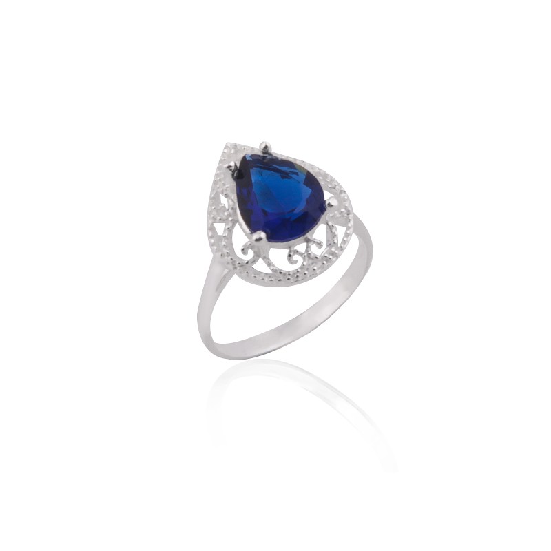 ANILLO DE CIRCÓN GOTA. SORTIJA